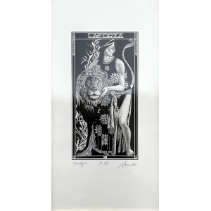 Iassen Ghiuselev Algraphy Tarot Cards 1900 - Strength  - unframed